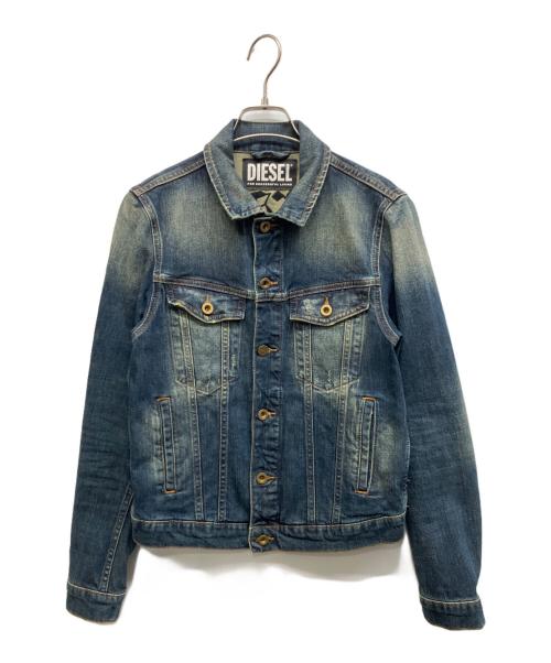 DIESEL（ディーゼル）DIESEL (ディーゼル) 刺繍デニムジャケット BREGANGELES インディゴ サイズ:Sの古着・服飾アイテム