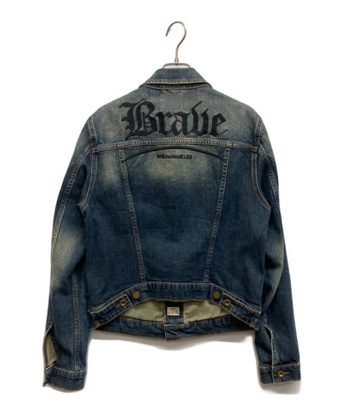 DIESEL（ディーゼル）DIESEL (ディーゼル) 刺繍デニムジャケット BREGANGELES インディゴ サイズ:Sの古着・服飾アイテム