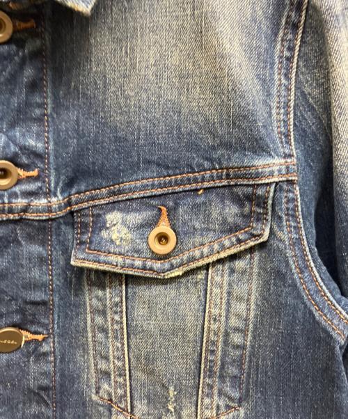 DIESEL（ディーゼル）DIESEL (ディーゼル) 刺繍デニムジャケット BREGANGELES インディゴ サイズ:Sの古着・服飾アイテム