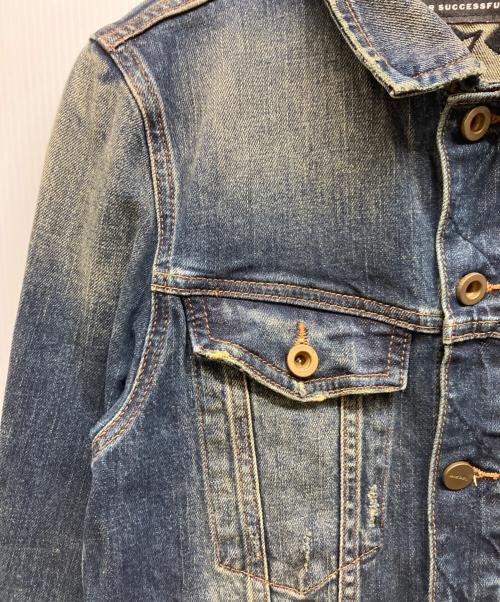 DIESEL（ディーゼル）DIESEL (ディーゼル) 刺繍デニムジャケット BREGANGELES インディゴ サイズ:Sの古着・服飾アイテム