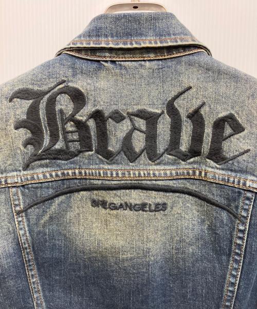 DIESEL（ディーゼル）DIESEL (ディーゼル) 刺繍デニムジャケット BREGANGELES インディゴ サイズ:Sの古着・服飾アイテム