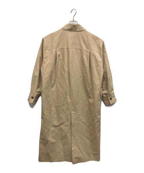 Noble（ノーブル）Noble (ノーブル) コットンダブルクロスロングコート ベージュ サイズ:Freeの古着・服飾アイテム