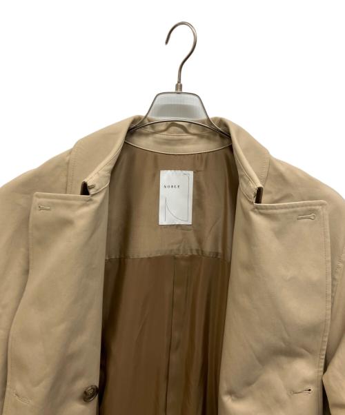 Noble（ノーブル）Noble (ノーブル) コットンダブルクロスロングコート ベージュ サイズ:Freeの古着・服飾アイテム