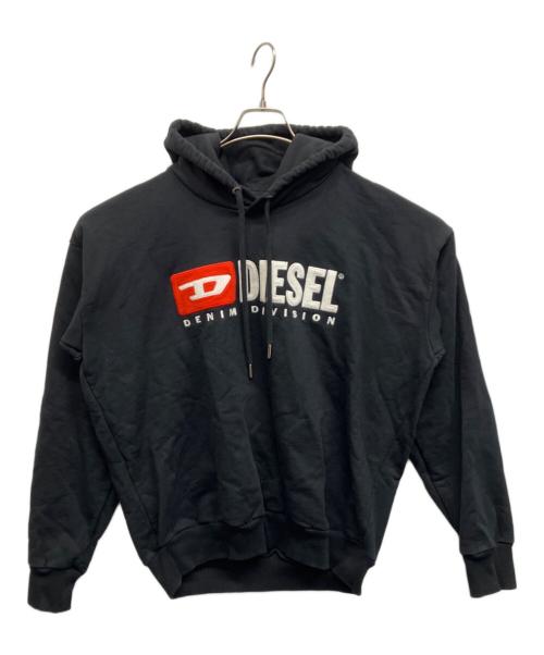 DIESEL（ディーゼル）DIESEL (ディーゼル) S-DIVISION SWEAT HOODIE ブラック サイズ:Mの古着・服飾アイテム
