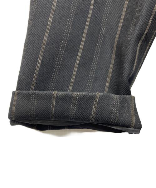 RALPH LAUREN（ラルフローレン）RALPH LAUREN (ラルフローレン) ストライプダブルジャケット ブラック サイズ:7号の古着・服飾アイテム
