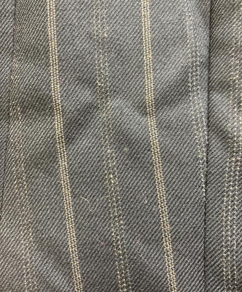 RALPH LAUREN（ラルフローレン）RALPH LAUREN (ラルフローレン) ストライプダブルジャケット ブラック サイズ:7号の古着・服飾アイテム
