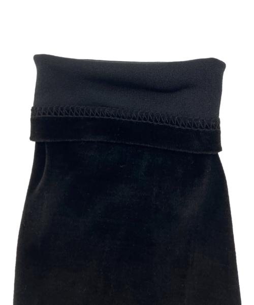 BURBERRY BLUE LABEL（バーバリー ブルー レーベル）BURBERRY BLUE LABEL (バーバリー ブルー レーベル) ベロアカットソー ブラック サイズ:Mの古着・服飾アイテム