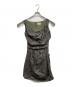Vivienne Westwood RED LABEL（ヴィヴィアンウエストウッドレッドレーベル）の古着「ジャガード変形ノースリーブワンピース」｜グリーン