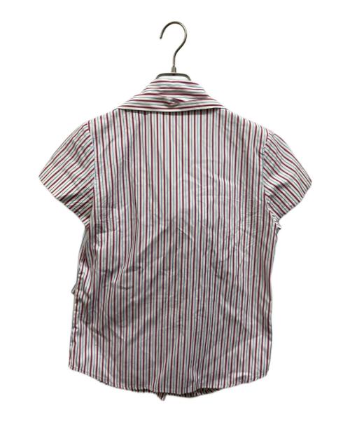 Vivienne Westwood RED LABEL（ヴィヴィアンウエストウッドレッドレーベル）Vivienne Westwood RED LABEL (ヴィヴィアンウエストウッドレッドレーベル) ストライプボウタイシャツ マルチカラー サイズ:2の古着・服飾アイテム