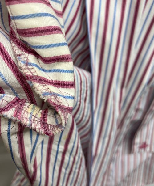 Vivienne Westwood RED LABEL（ヴィヴィアンウエストウッドレッドレーベル）Vivienne Westwood RED LABEL (ヴィヴィアンウエストウッドレッドレーベル) ストライプボウタイシャツ マルチカラー サイズ:2の古着・服飾アイテム