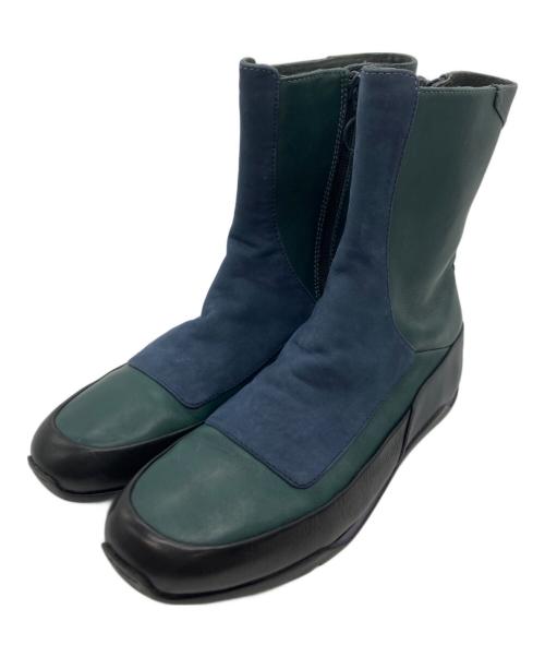 CAMPER（カンペール）CAMPER (カンペール) ENDURO切替サイドジップブーツ グリーン サイズ:38の古着・服飾アイテム