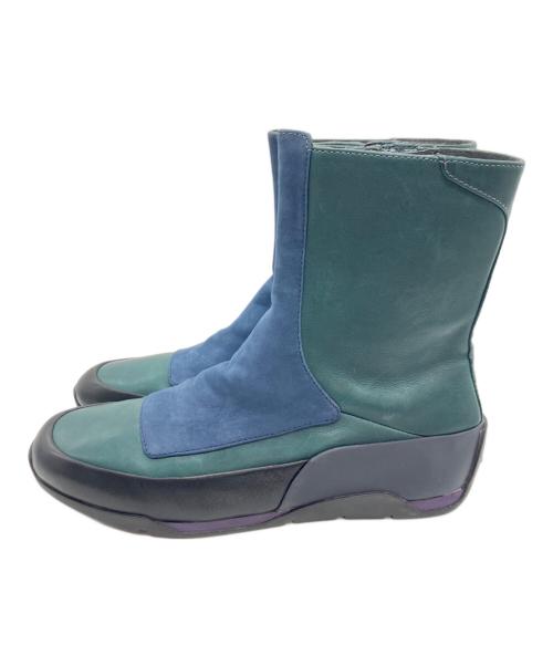 CAMPER（カンペール）CAMPER (カンペール) ENDURO切替サイドジップブーツ グリーン サイズ:38の古着・服飾アイテム