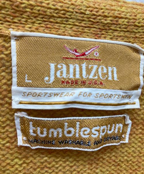 JANTZEN（ジャンセン）JANTZEN (ジャンセン) 70'sヴィンテージカーディガン オレンジ サイズ:Lの古着・服飾アイテム