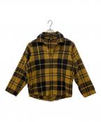 WOOLRICHウールリッチ）の古着「50'sウールプルオーバーシャツ」｜イエロー