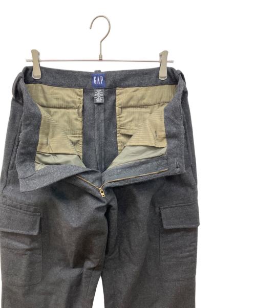 GAP（ギャップ）GAP (ギャップ) ウールカーゴパンツ ブラック サイズ:W34×L32の古着・服飾アイテム