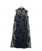 Acka.エーシーケーエー）の古着「sheer flower one-piece」｜ブラック