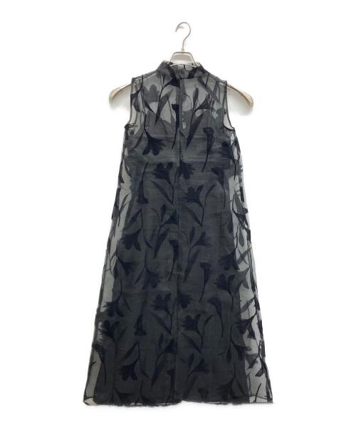 Acka.（エーシーケーエー）Acka. (エーシーケーエー) sheer flower one-piece ブラック サイズ:1の古着・服飾アイテム