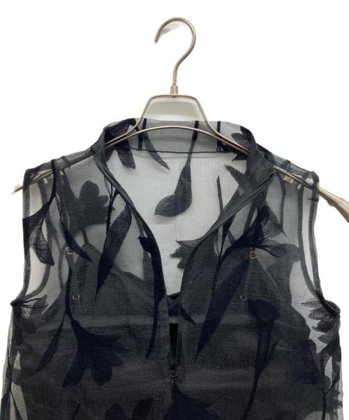 Acka.（エーシーケーエー）Acka. (エーシーケーエー) sheer flower one-piece ブラック サイズ:1の古着・服飾アイテム