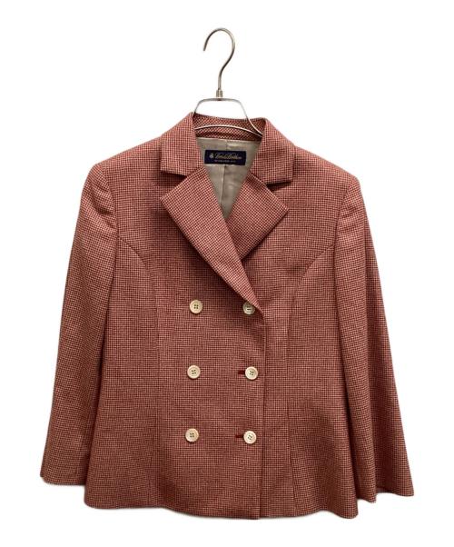 BROOKS BROTHERS（ブルックスブラザーズ）BROOKS BROTHERS (ブルックスブラザーズ) 千鳥格子ダブルセットアップ レッドの古着・服飾アイテム