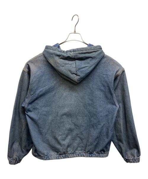 BEAMS（ビームス）BEAMS (ビームス) モック プリント フーディ インディゴ サイズ:Lの古着・服飾アイテム