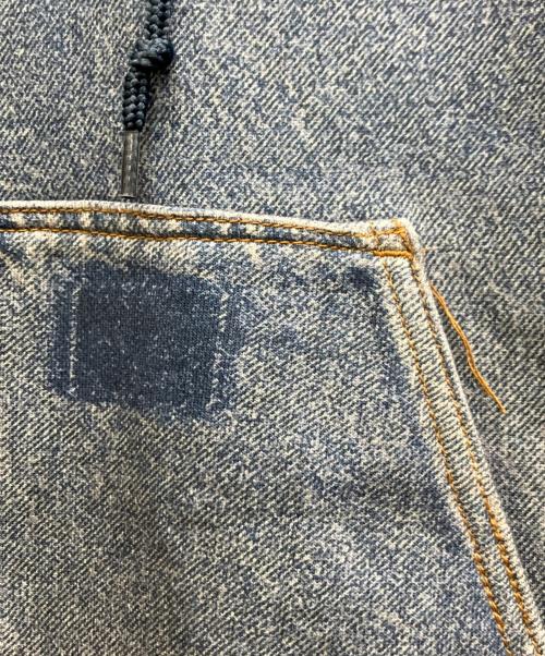 BEAMS（ビームス）BEAMS (ビームス) モック プリント フーディ インディゴ サイズ:Lの古着・服飾アイテム