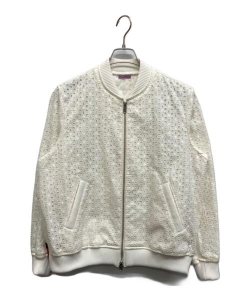 SueUNDERCOVER（スーアンダーカバー）SueUNDERCOVER (スーアンダーカバー) 総レースブルゾン ホワイト サイズ:1の古着・服飾アイテム