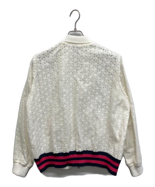 SueUNDERCOVER（スーアンダーカバー）SueUNDERCOVER (スーアンダーカバー) 総レースブルゾン ホワイト サイズ:1の古着・服飾アイテム