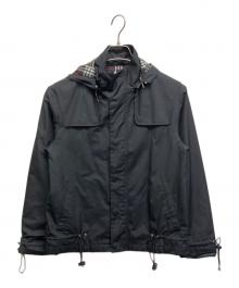 BURBERRY BLACK LABEL（バーバリーブラックレーベル）の古着「フーデッドジャケット」｜ブラック