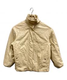 Ameri（アメリ）の古着「PASTING LIKE SYNTHETIC LEATHER JACKET」｜ベージュ