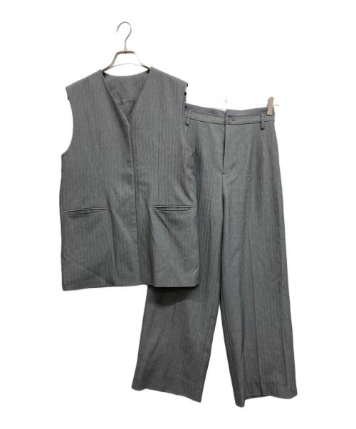 Ameri（アメリ）Ameri (アメリ) OTONA MUSE LONG VEST WITH PANTS グレー サイズ:Mの古着・服飾アイテム