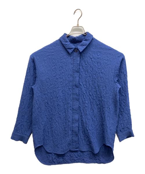 Ameri（アメリ）AMERI (アメリ) SHRINK FLOWER SHIRT ネイビー サイズ:Freeの古着・服飾アイテム