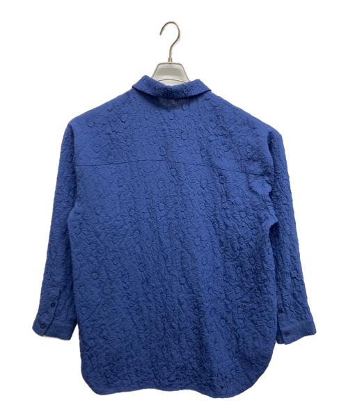 Ameri（アメリ）AMERI (アメリ) SHRINK FLOWER SHIRT ネイビー サイズ:Freeの古着・服飾アイテム