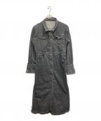 Ameriアメリ）の古着「I LINE DENIM SHIRT DRESS」｜ブラック