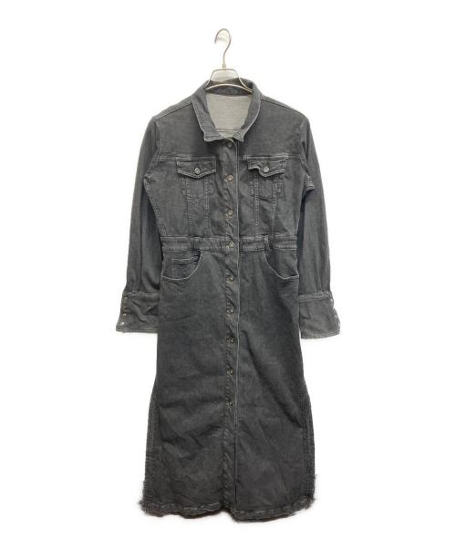 Ameri（アメリ）AMERI (アメリ) I LINE DENIM SHIRT DRESS ブラック サイズ:Sの古着・服飾アイテム