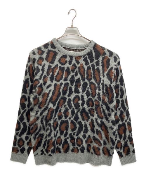PENNEYS（ペニーズ）PENNEYS (ペニーズ) レオパードニット グレー サイズ:Lの古着・服飾アイテム