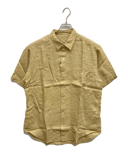 PAPAS（パパス）PAPAS (パパス) リネン半袖シャツ ベージュ サイズ:M 未使用品の古着・服飾アイテム