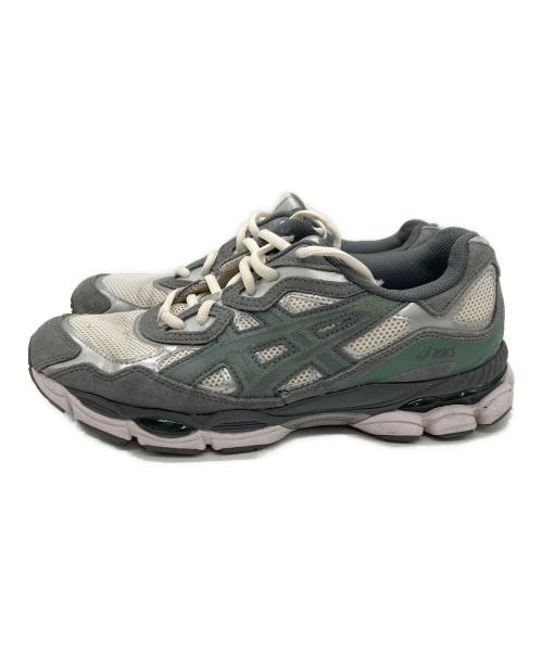 asics（アシックス）asics (アシックス) GEL-NYC グレー×グリーン サイズ:25㎝の古着・服飾アイテム