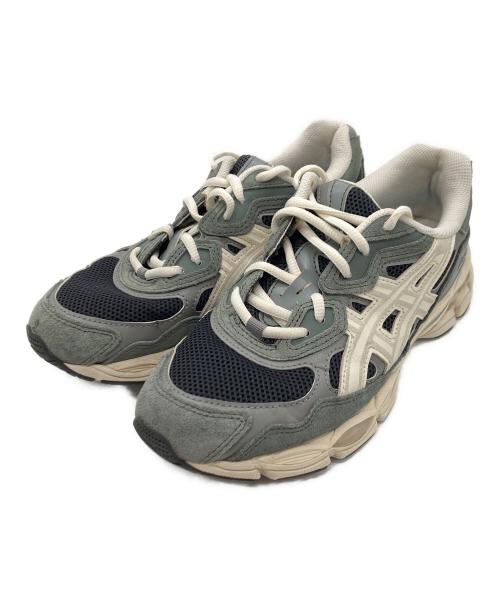 asics（アシックス）asics (アシックス) GEL-NYC グレー×アイボリー サイズ:25㎝の古着・服飾アイテム