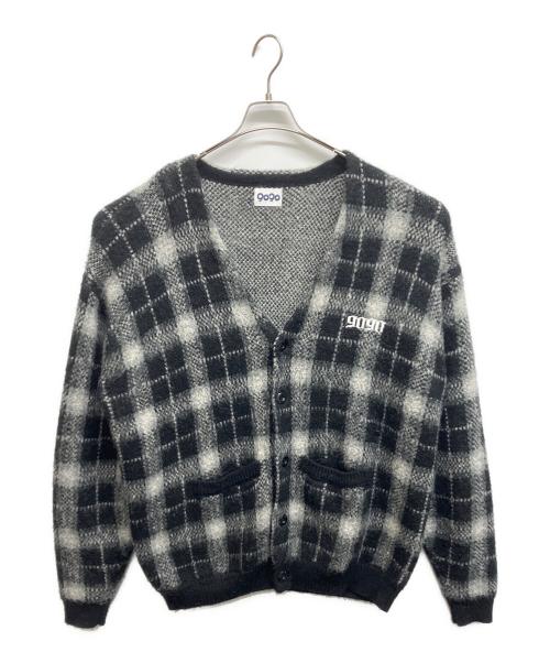 9090（9090）9090 (9090) Mohair Ombre Cardigan ブラック サイズ:XLの古着・服飾アイテム