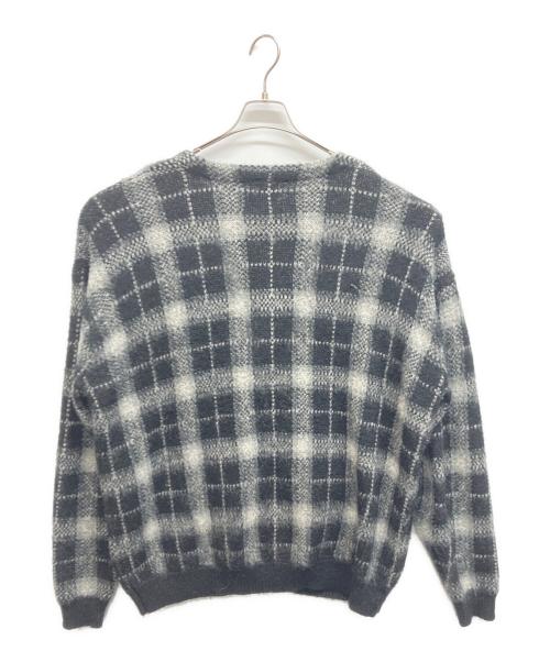 9090（9090）9090 (9090) Mohair Ombre Cardigan ブラック サイズ:XLの古着・服飾アイテム