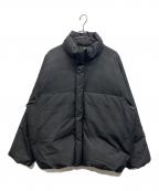 LIDnMリドム）の古着「WOOL GABA LOOSE PUFFER」｜グレー