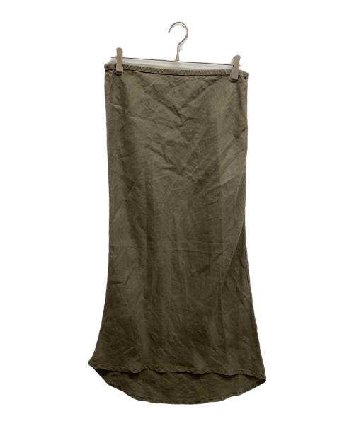 JAMES PERSE（ジェームスパース）JAMES PERSE (ジェームスパース) LINEN SKIRT オリーブ サイズ:2の古着・服飾アイテム