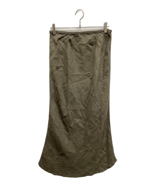 JAMES PERSE（ジェームスパース）JAMES PERSE (ジェームスパース) LINEN SKIRT オリーブ サイズ:2の古着・服飾アイテム