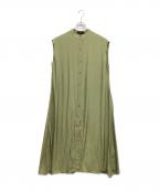 theoryセオリー）の古着「WASHED TWILL SL CONV WRAP DR」｜グリーン