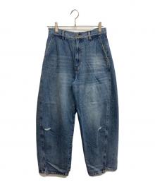 YENN（イエン）の古着「CURVED SEAM DENIM PT」