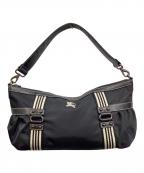 BURBERRY BLUE LABELバーバリー ブルー レーベル）の古着「ナイロンワンショルダーバッグ」｜ブラック