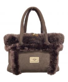 UGG（アグ）の古着「ムートンハンドバッグ」｜ブラウン