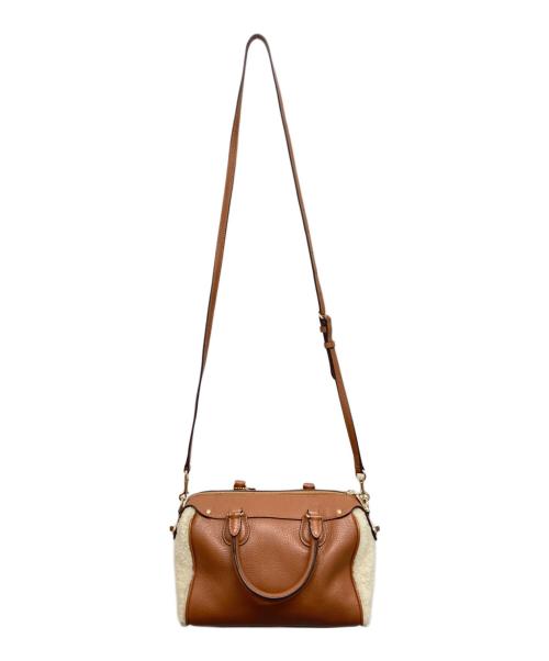 COACH（コーチ）COACH (コーチ) シアリング ミックス 2WAYバッグ ブラウンの古着・服飾アイテム