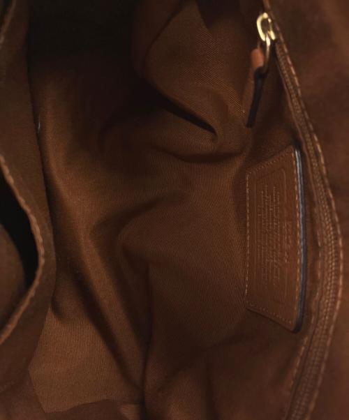 COACH（コーチ）COACH (コーチ) シアリング ミックス 2WAYバッグ ブラウンの古着・服飾アイテム