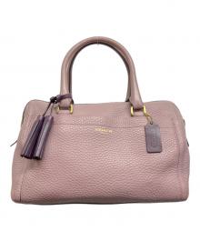 COACH（コーチ）の古着「ヘイリータッセルフリンジミニボストン」｜パープル